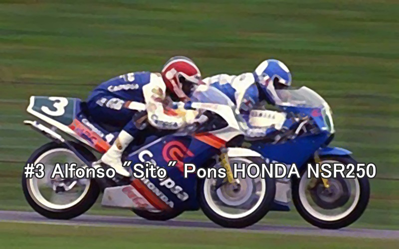 #3 Alfonso Sito Pons HONDA NSR250