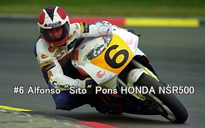 #6 Alfonso Pons HONDA NSR500